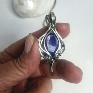 Faceted Lapis Lazuli Pendant