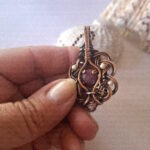 Mozambique Ruby with Antique Pearls