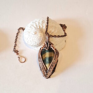 Handmade Blue Tigers Eye Pendant