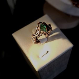 Handmade Zambian Emerald Ring