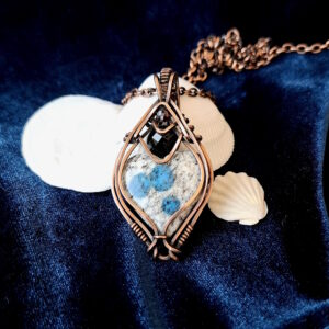 Triple Stone K2, Black Onyx & Garnet Pendant