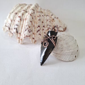 Handmade Black Obsidian necklace