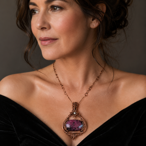 Handmade Ruby Necklace - Soul Star